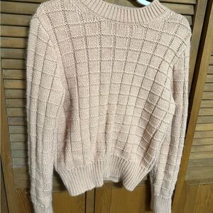 American Eagle Women's Pink Knit Sweater